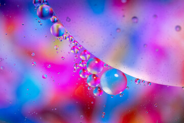 String of floating bubbles