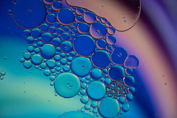Floating Blue Bubbles