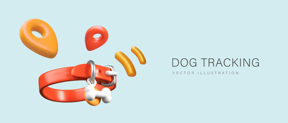 Digital technologies for quickly finding dog. Establishing location of lost pet