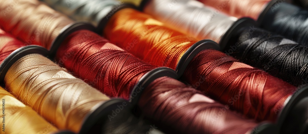 Aufkleber Versatile 60 weight thread ideal for various sewing tasks both intricate hand stitching and robust machine sewing in a copy space image