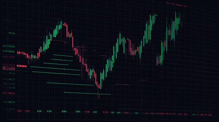 Naklejka premium Stock Market Trend Analysis