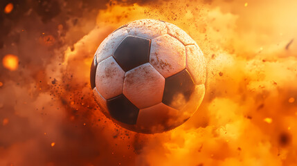 Fototapeta premium Abstract football illustration