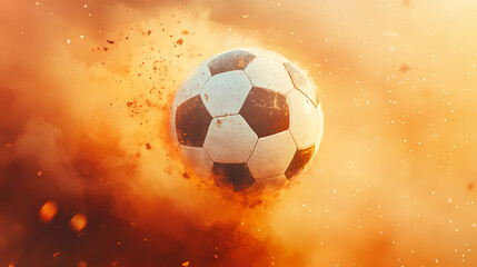 Naklejka premium Abstract football illustration