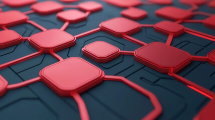 Obraz premium Data mining, abstract technology grid, 3D illustration