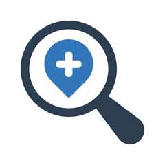 Fototapeta premium Search health icon