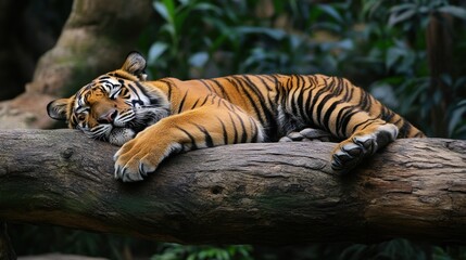 Sleeping Tiger in the Jungle