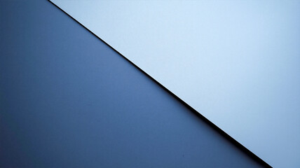 Minimalist background, blue and white color scheme, diagonal composition, close-up of paper with gradient edges.
