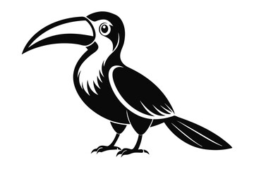Great Hornbill silhouette vector illustration G.eps