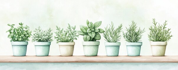 A collection of green plants in modern pots, showcasing various textures and shapes, perfect for adding freshness to any space.