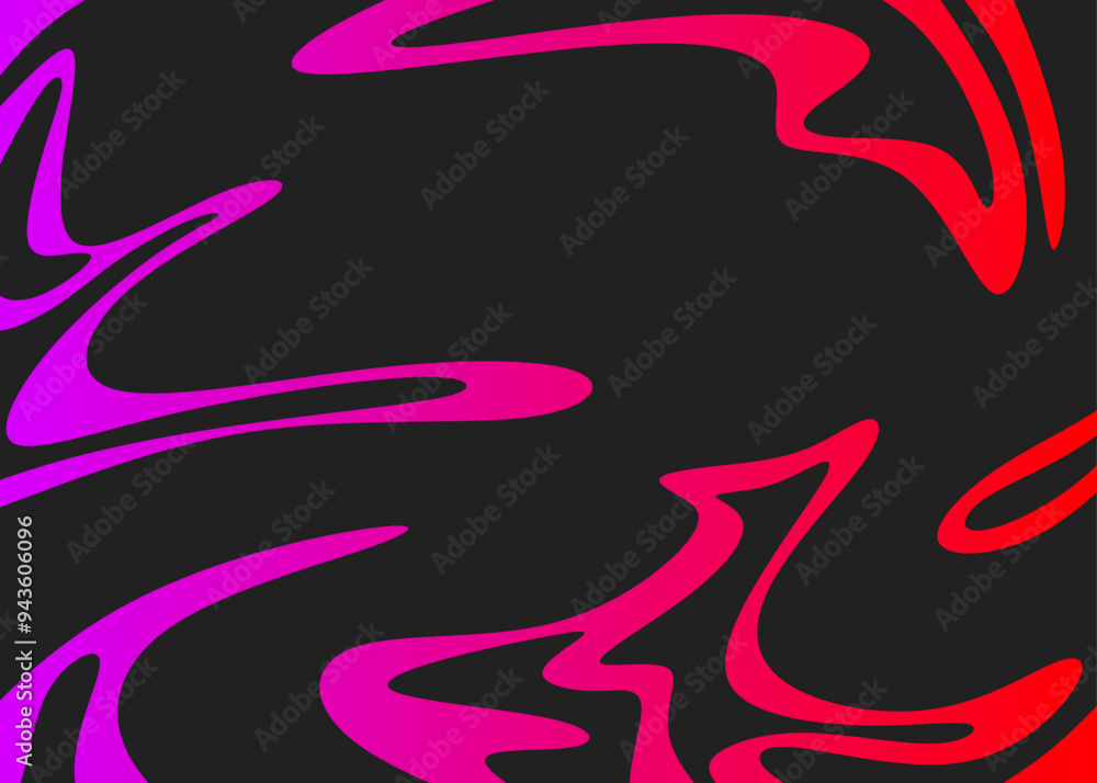 Poster abstract background with curly lines pattern and with some copy space area