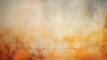 Abstract Grunge Background with Orange, Yellow, and Beige Hues