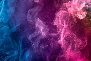 Obraz premium Vibrant abstract background with swirling colorful smoke