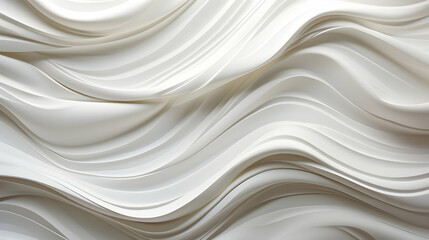 Abstract White Curved Lines Background Design for Minimalist Decor