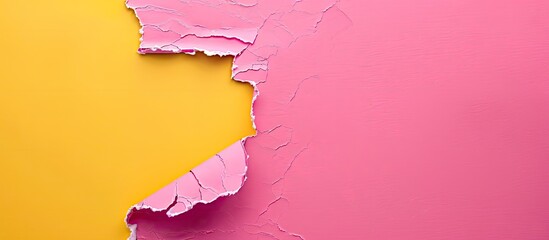 A message detailing common mistakes to avoid on torn pink paper against a yellow backdrop symbolizing conceptual errors with a designated area for additional content creating copy space image