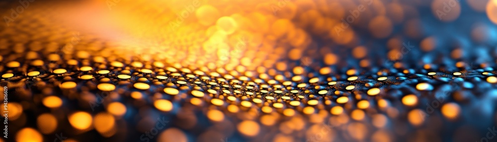 Poster abstract pattern with vibrant orange and blue hues, creating a mesmerizing depth and texture suitabl