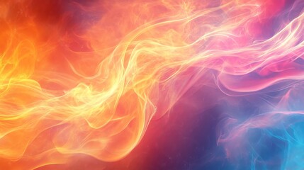 Fototapeta premium Shimmering background featuring a virtual flame design, rendered as a graphic vector illustration. 