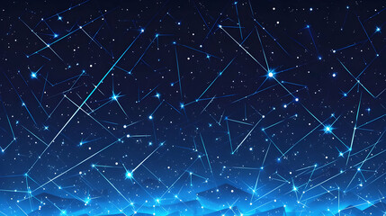 Stars Shining Bright in the Night Sky, a Beautiful Cosmic Background