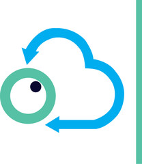 Cloud Protection icon - vector illustration . Cloud, Protection