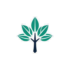 tree growth finance logo vector illustration template design