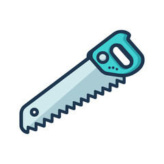 saw tool steel vector illustration template design