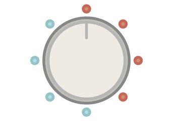 Termostato analógico de una calefacción para controlar la temperatura 