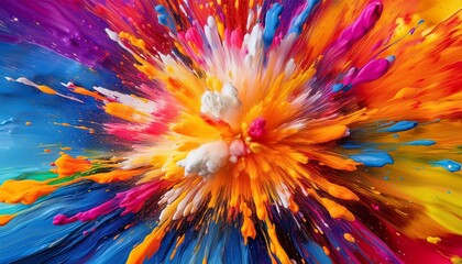 dynamic pop art explosion with vibrant colors and chaotic patterns