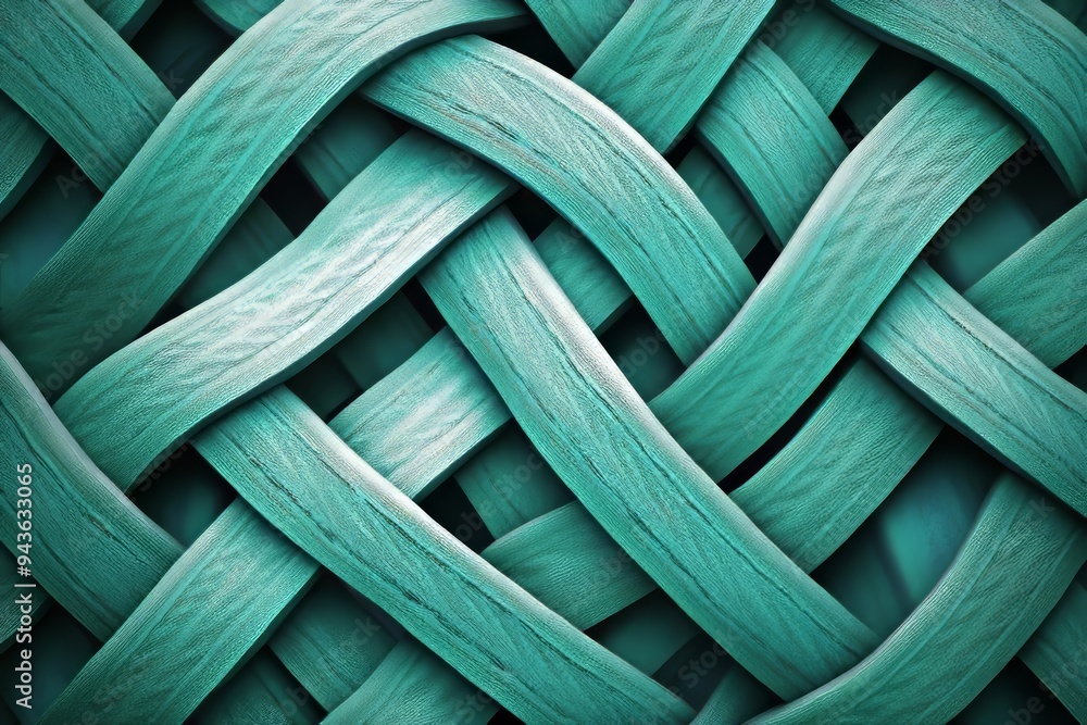 Aufkleber three-dimensional rendering of a cgi composition, string mat, geometric background, suitable for gra