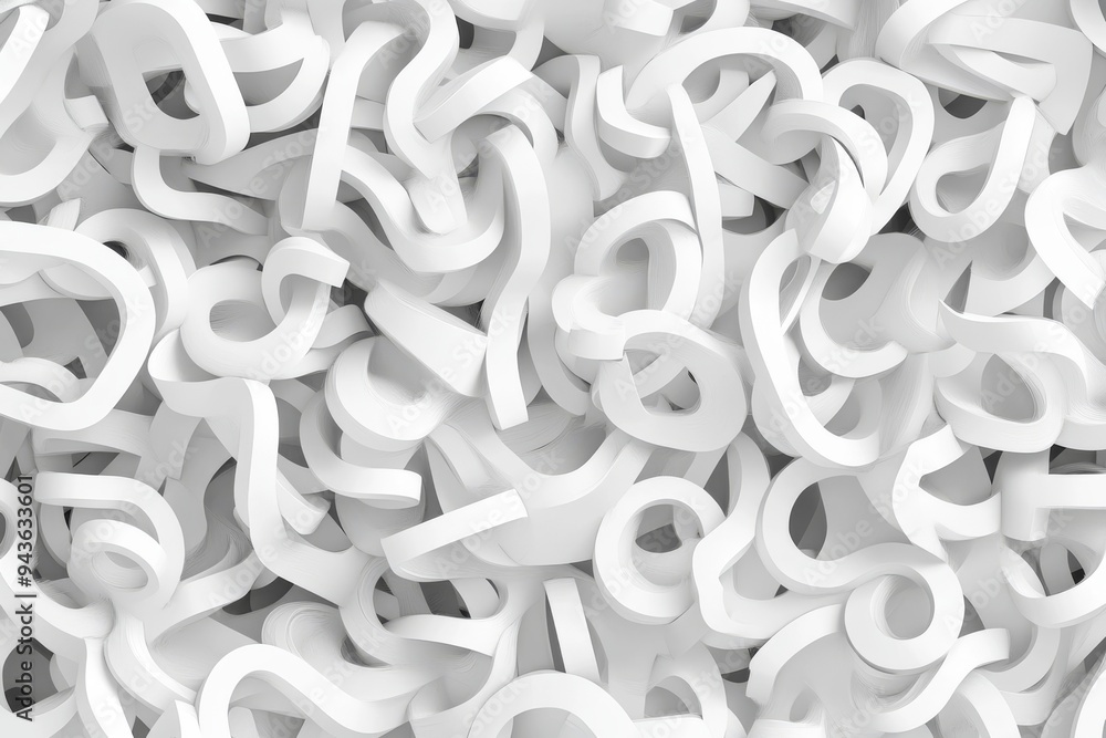 Aufkleber cg background with messy strings, for graphic design. a 3d render.