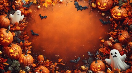 Glowing Pumpkins & Spooky Treats: A Halloween Wallpaper - Haloween wallpaper