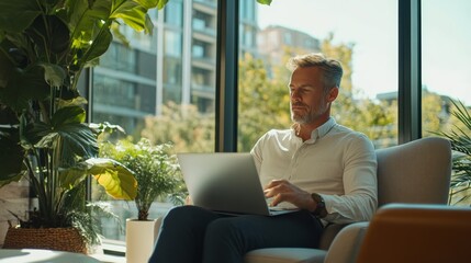 A person reviewing insurance documents on laptop, with papers and pen on the desk, representing a professional office setting focused on business and financial management.