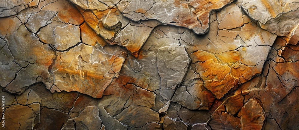 Fototapete Altered color scheme on a natural stone surface showcasing decorative stone texture with copy space image creating an appealing visual