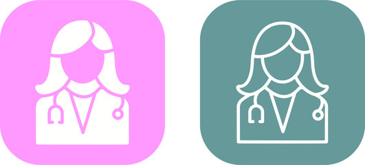 Female Doctor Vector Icon