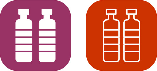 Bottle in Water Vector Icon