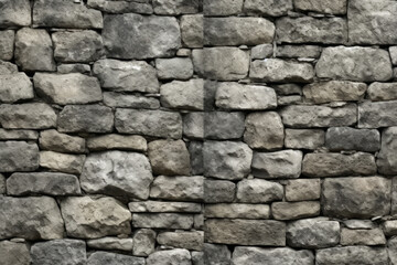 Obraz premium Processed collage of ancient stonework surface texture. Background for banner, backdrop or texture