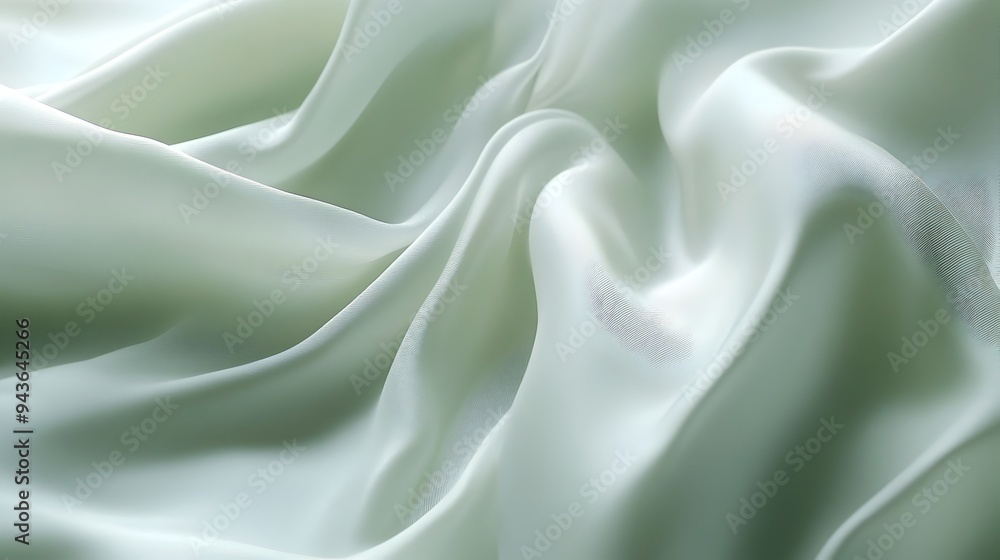 Poster serene flowing fabric texture with elegant curves and smooth waves