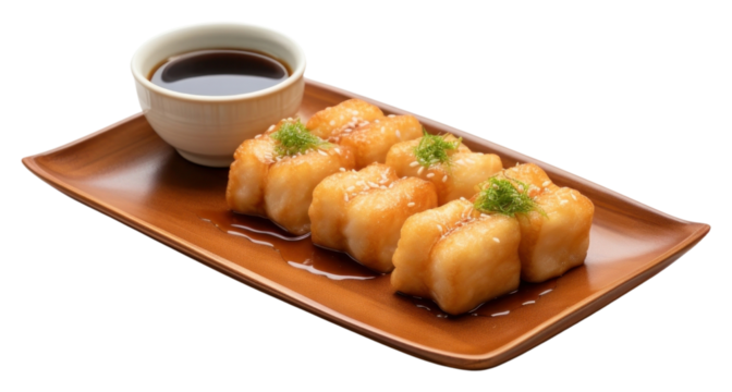 PNG Imagawayaki food plate meal.