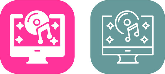 Fototapeta premium Music Vector Icon