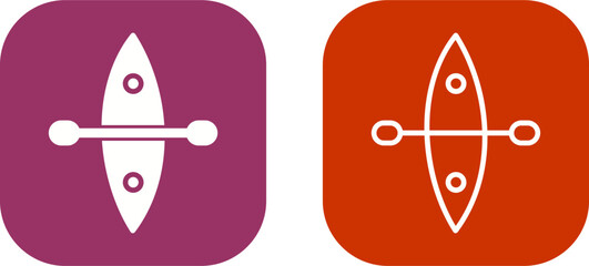 Kayak Vector Icon