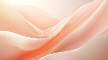 Smooth peach background with a delicate light source, ideal for summer-themed product presentations.