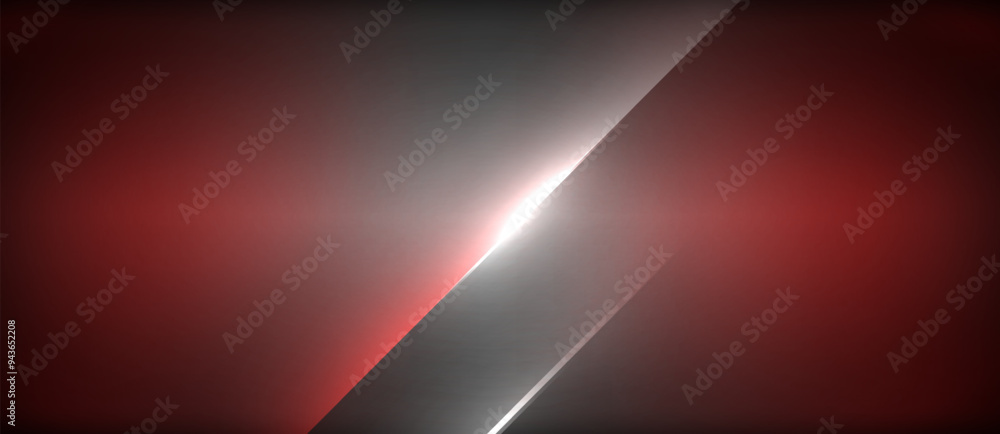 Poster Neon dynamic diagonal light rays background. Techno digital geometric concept design for wallpaper, banner, presentation, background