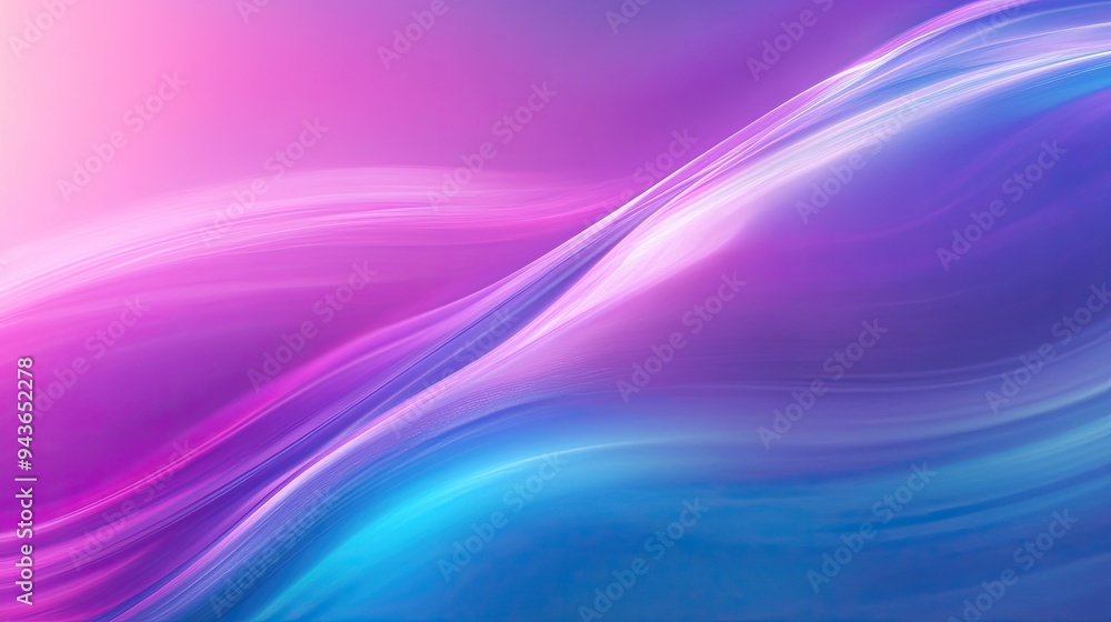 Poster vibrant cyan-to-purple gradient background with a smooth and fluid transition, perfect for dynamic a