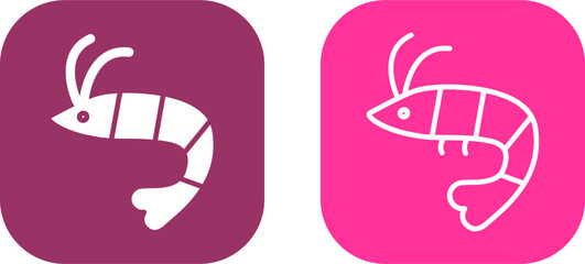 Shrimp Vector Icon