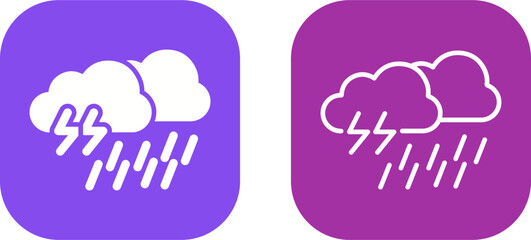 Rain Vector Icon