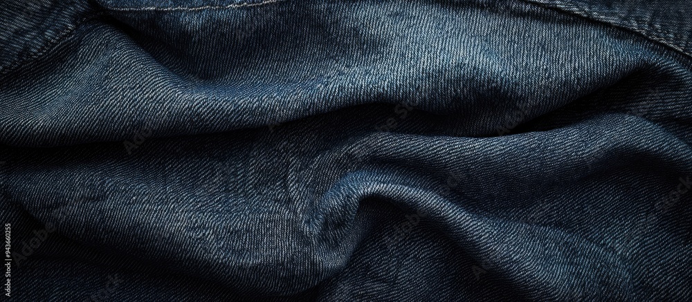 Aufkleber denim texture of blue jeans. with copy space image. place for adding text or design