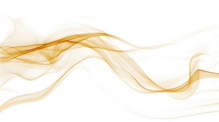 Golden Smoke on White Background, Abstract Image, Texture, Pattern Background, Wallpaper, Cover and Screen of Smartphone, Cell Phone, Computer, Laptop, 9:16 and 16:9 Format