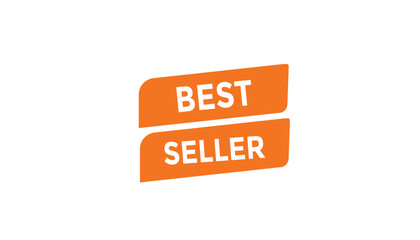 Best seller button web banner templates. Vector Illustration 