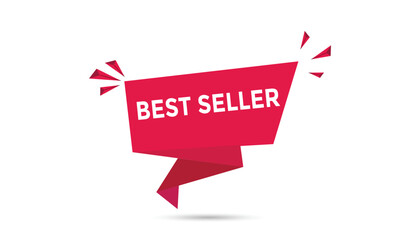 Best seller button web banner templates. Vector Illustration 