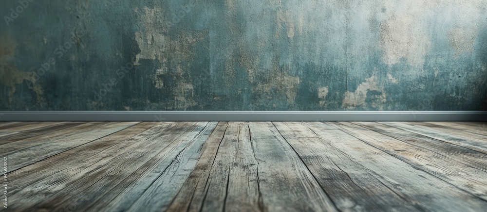 Fototapete distressed floor. with copy space image. place for adding text or design