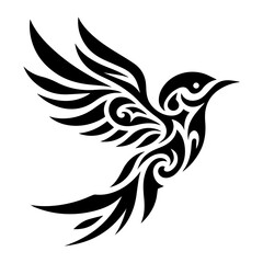 Tribal Hummingbird tatoo