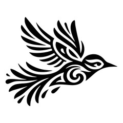 Fototapeta premium Tribal Hummingbird tatoo